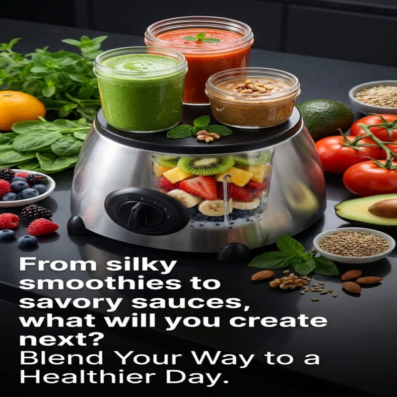 2.0L Silver Crest Powerful High Speed Food Blender