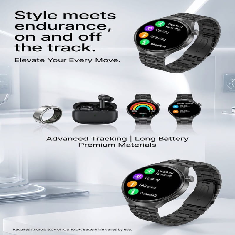 Android & IOS Sports Smartwatch Smart Watch 1.39'' HD Screen for Men