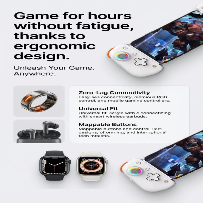 Android and IOS Gaming Pad for E-sports Stretch Handle Joystick