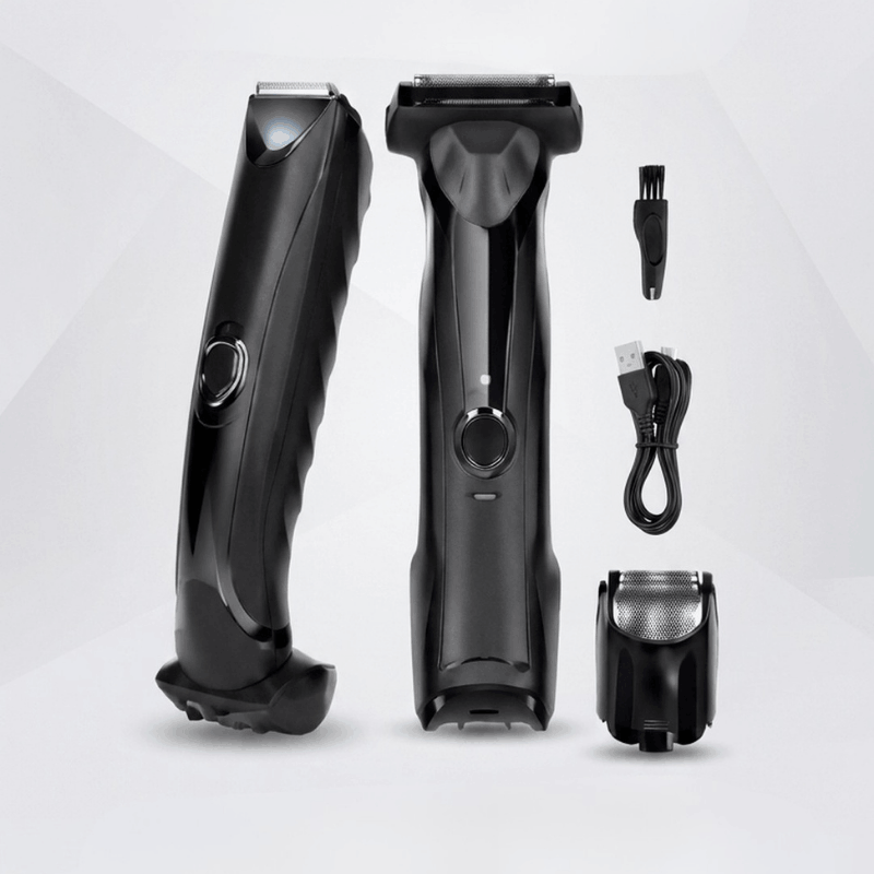 NOVA dual head foil blades ball trimmer shaver with stainless steel blades, designed for precise grooming and personal care.