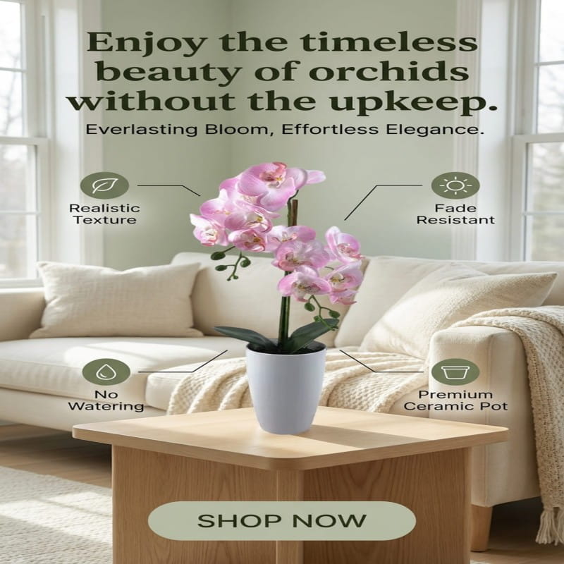Fashion Style Artificial Orchids Flower Interior Plant