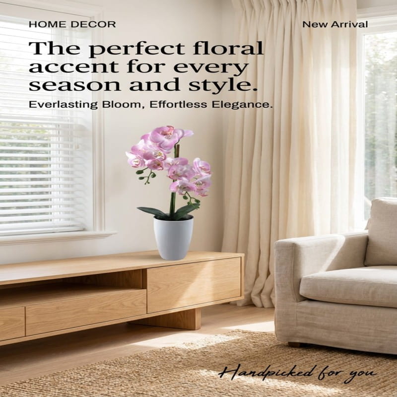Fashion Style Artificial Orchids Flower Interior Plant