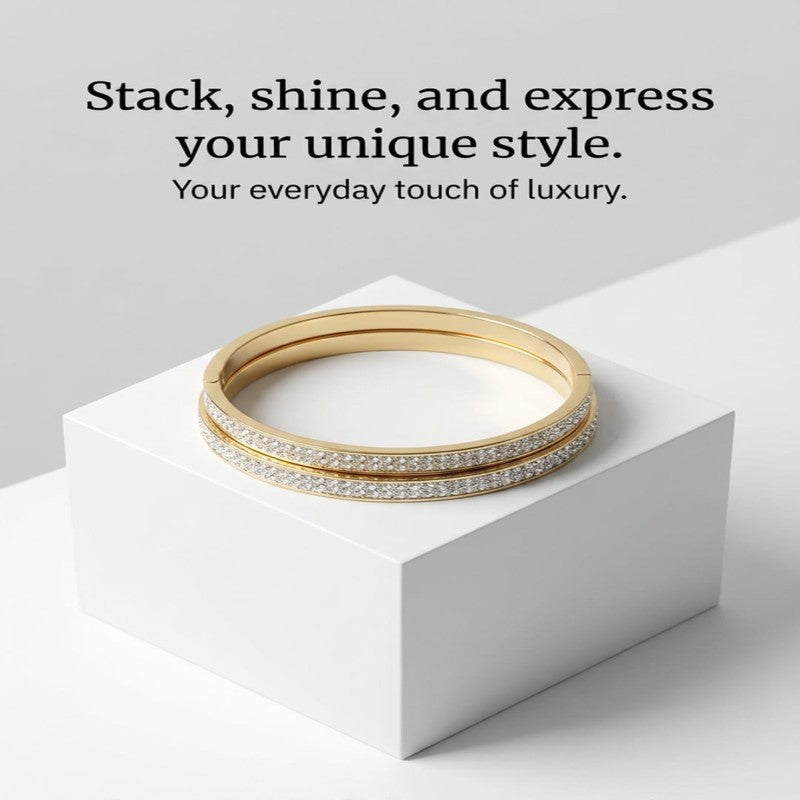 Gold Plated Zircon Diamond Bracelet for Women