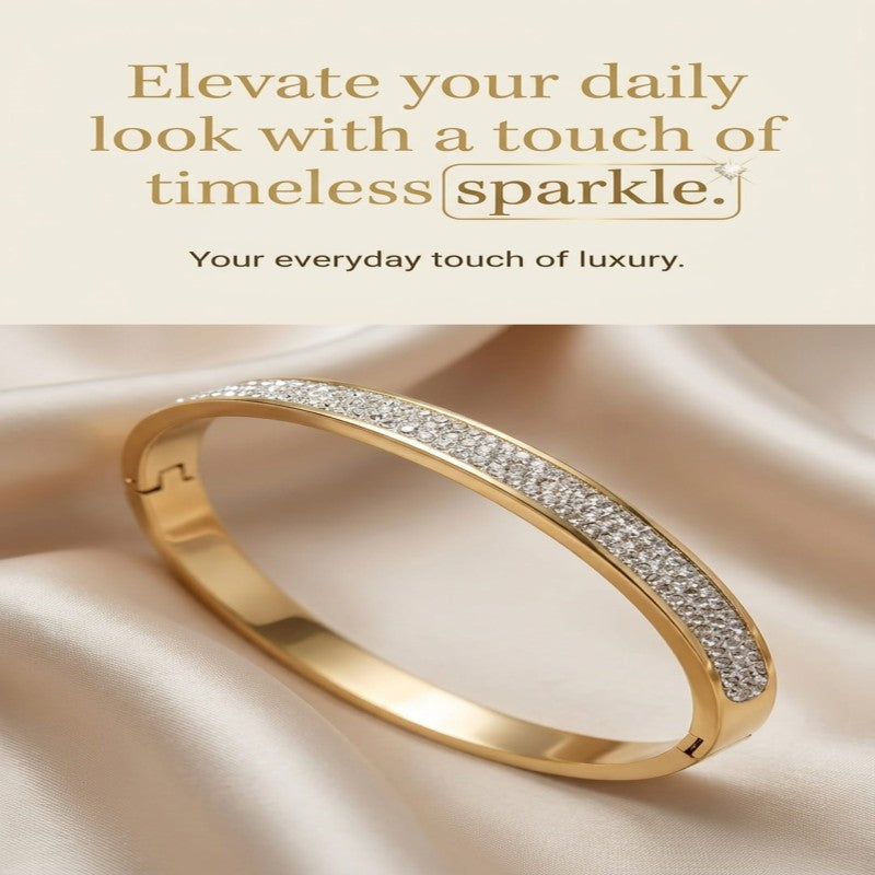 Gold Plated Zircon Diamond Bracelet for Women
