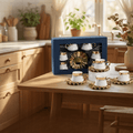 Gold White Coffee Set