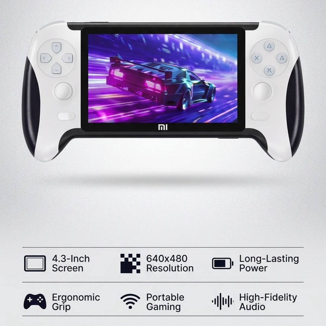Handheld Game Console 4.3 Inch with 640x480 Resolution Screen