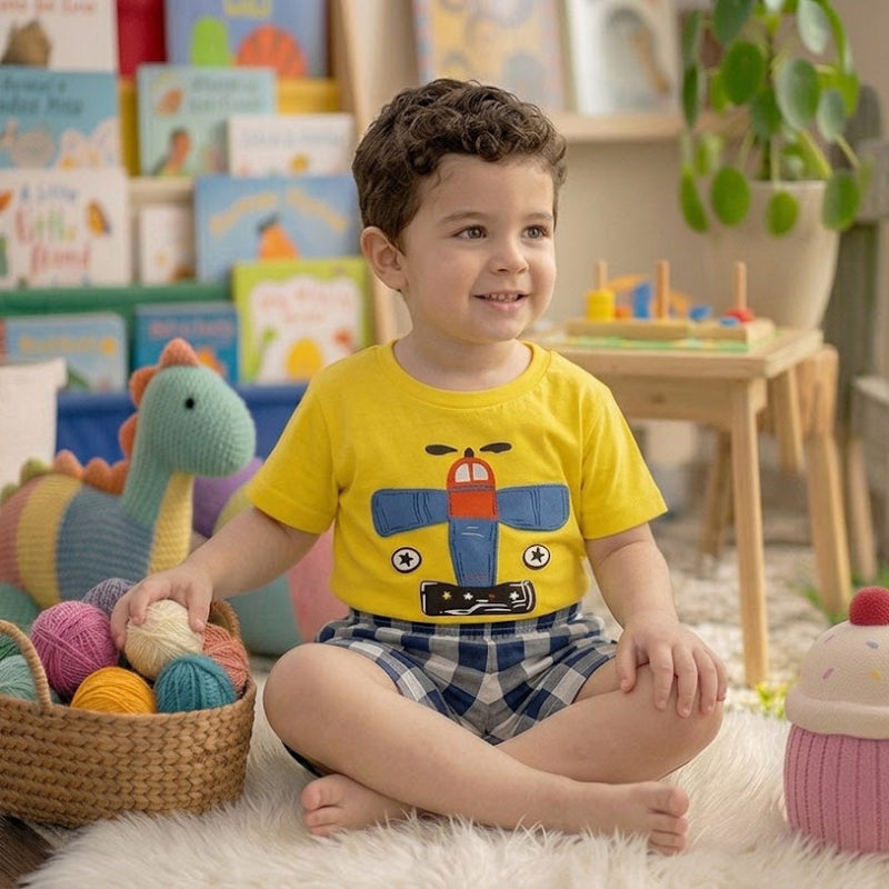 Colorful mixed cartoon set for boys by NOVA, featuring various playful cartoon characters and vibrant designs.