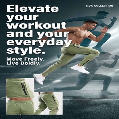 Men New Collection Fitness Pants Casual Running Sports Pants