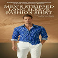 Men Stripped Long Sleeve Fashion Shirt