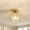 Modern Luxury Crystal Ceiling Lights Gold Indoor