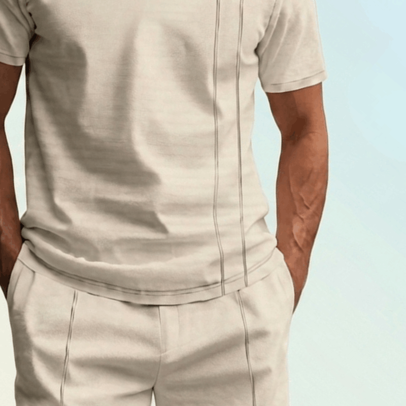 New Summer Collection Casual Men T-Shirt Shorts Set
