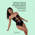 One Piece Swimsuit Bandeau Design for Women