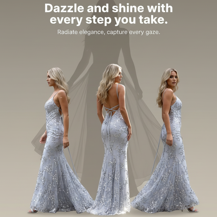 Party Elegant Sequin Dress for Women