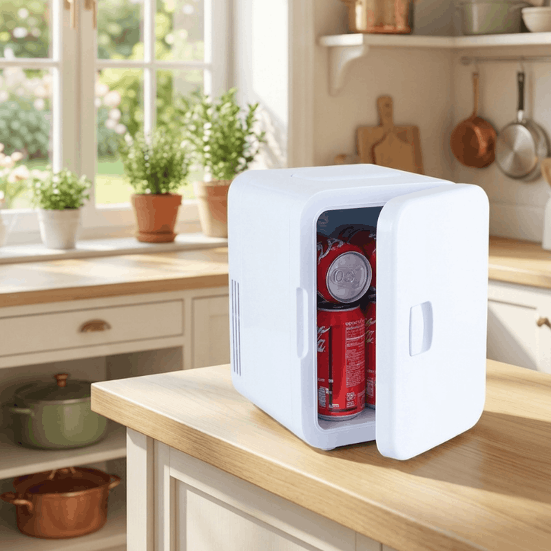 Portable 4L Mini Refrigerator for Home and Car