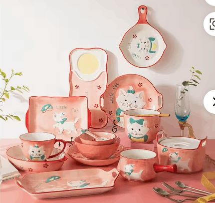 Hand Painted Ceramic Cartoon for Kids