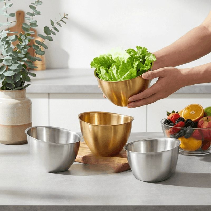 Stainless Steel Salad Bowl 17 CM