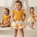 Baby T-shirt and shorts suit for ages 0-3 years, lightweight and comfortable, featuring a cute summer design by NOVA.