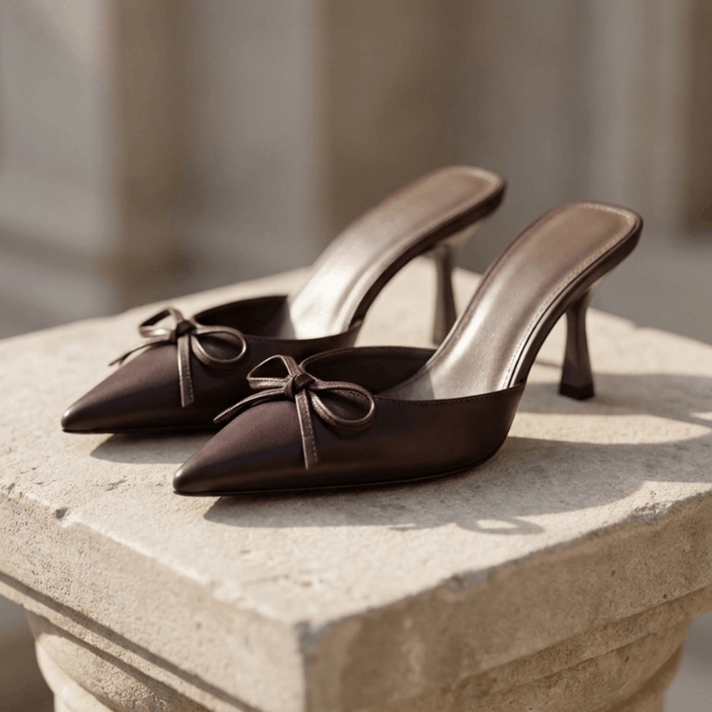 NOVA women’s pointed semi slipper from the summer collection featuring a stylish, pointed toe design and comfortable slip-on style.