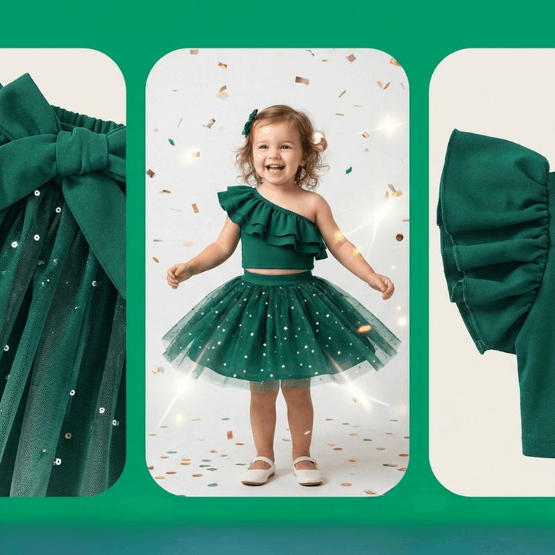 Girls' summer slant shoulder strap top and star mesh skirt 2-piece suit by NOVA, featuring a stylish and comfortable design for young girls.