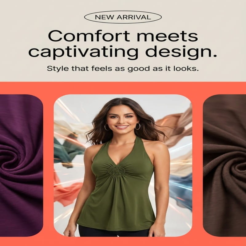 V-Neck High Waist Slimming Sleeveless Top