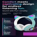 Wireless gaming headset for kids by NOVA with integrated MP3 player, featuring colorful design and comfortable ear cushions.