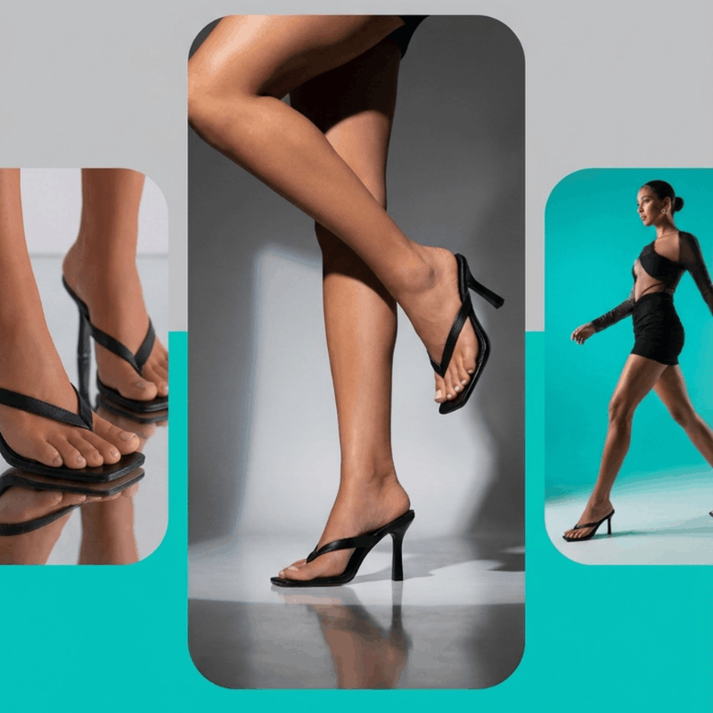 NOVA women's casual flip flop heels with cushioned straps and rubber soles, ideal for comfortable summer wear.