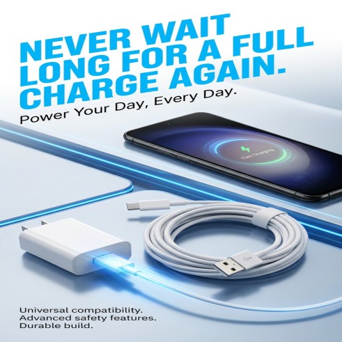 Phone charging cable and adapter