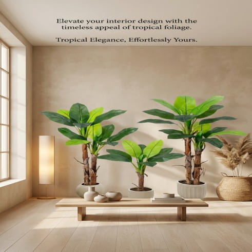 Artificial Banana Palm Trees Indoor Home Garden Decor