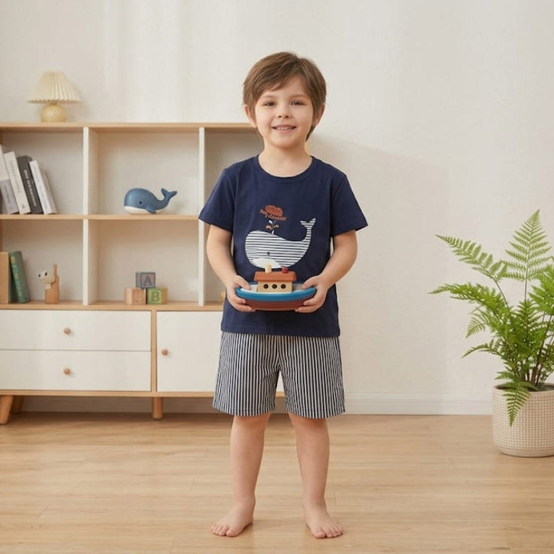 Colorful mixed cartoon set for boys from NOVA, featuring various playful cartoon characters and designs.