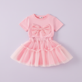 Cute girls' two-piece skirt suit for ages 1-3 from NOVA, featuring a stylish skirt and coordinating top for young children.