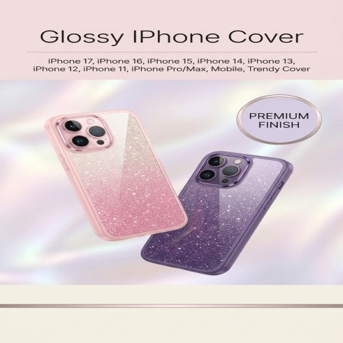 Glossy iPhone Cover for iPhone 11 12 13 14 15 16 Pro / Max / Plus