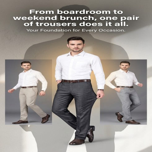 Men Business Suit Pants Formal Occasion