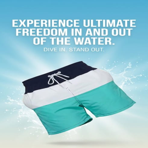 Men Summer Beach Waterproof Swimwear Sports Short